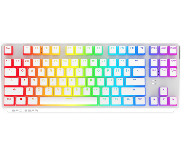 SPC Gear GK630K Onyx White Tournament Kailh Brown RGB - 610166 - zdjęcie